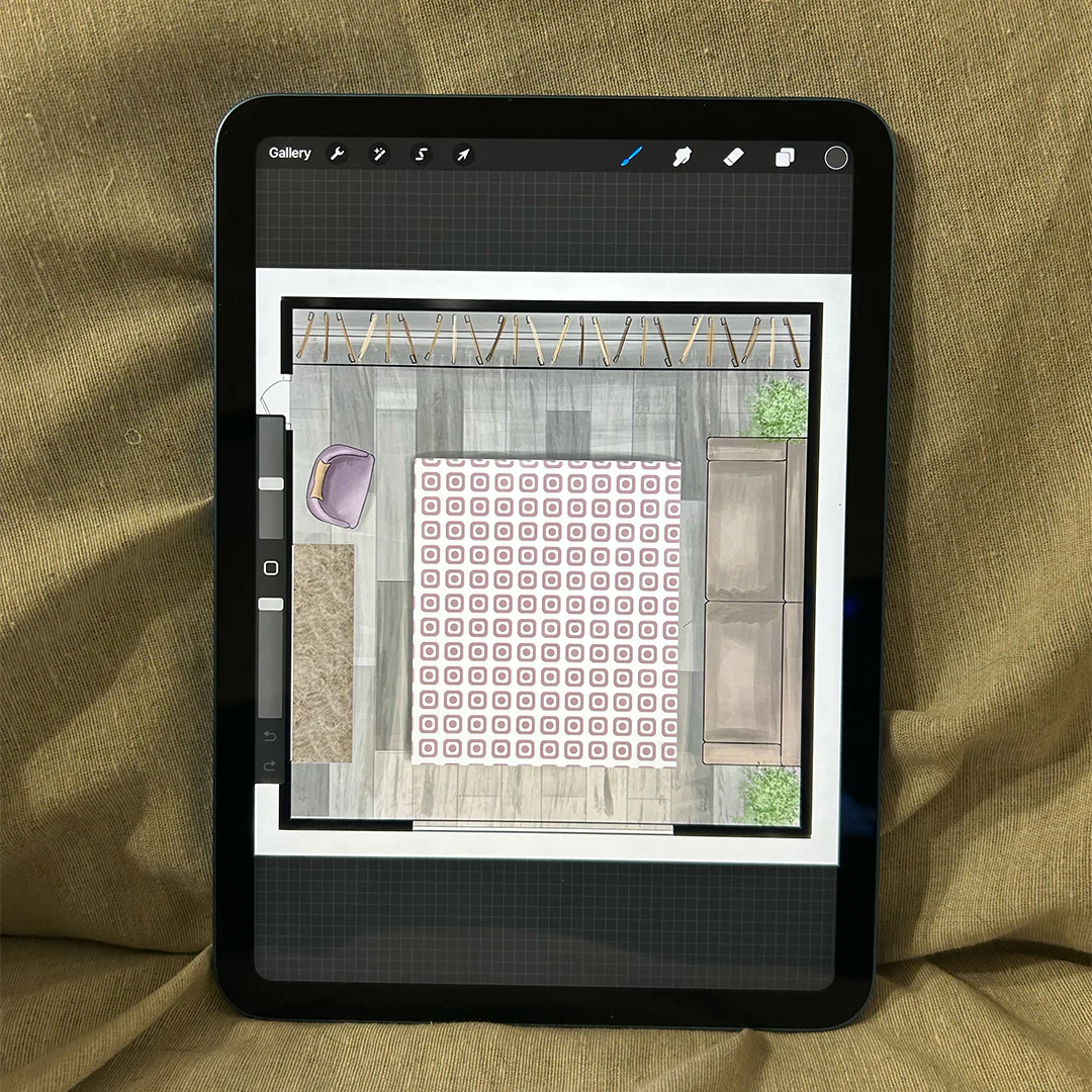 Kitchen plan created using Our Bundle blocks
