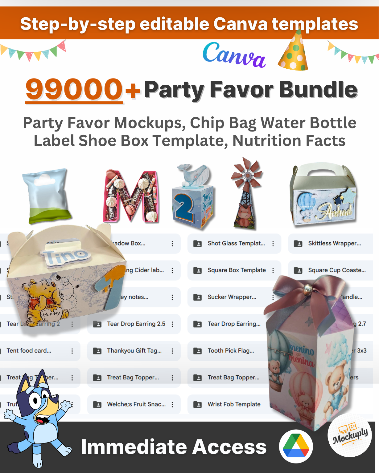 Party Favor Printables Kit Preview