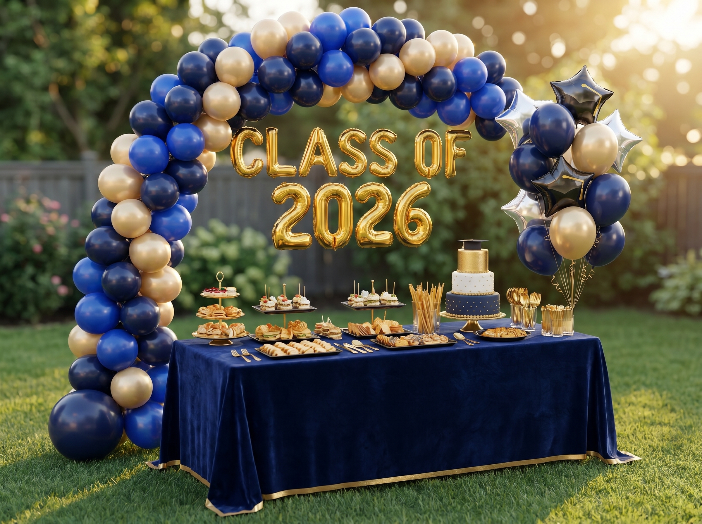 Graduation event decor mockups