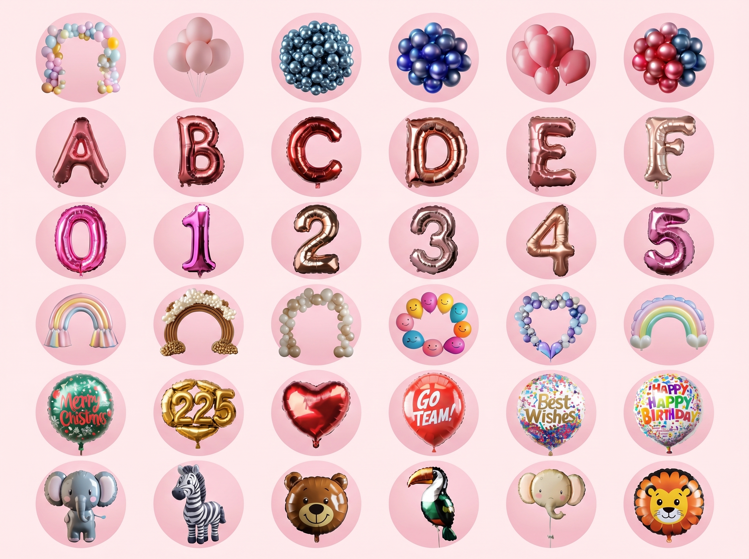 Balloons mockups