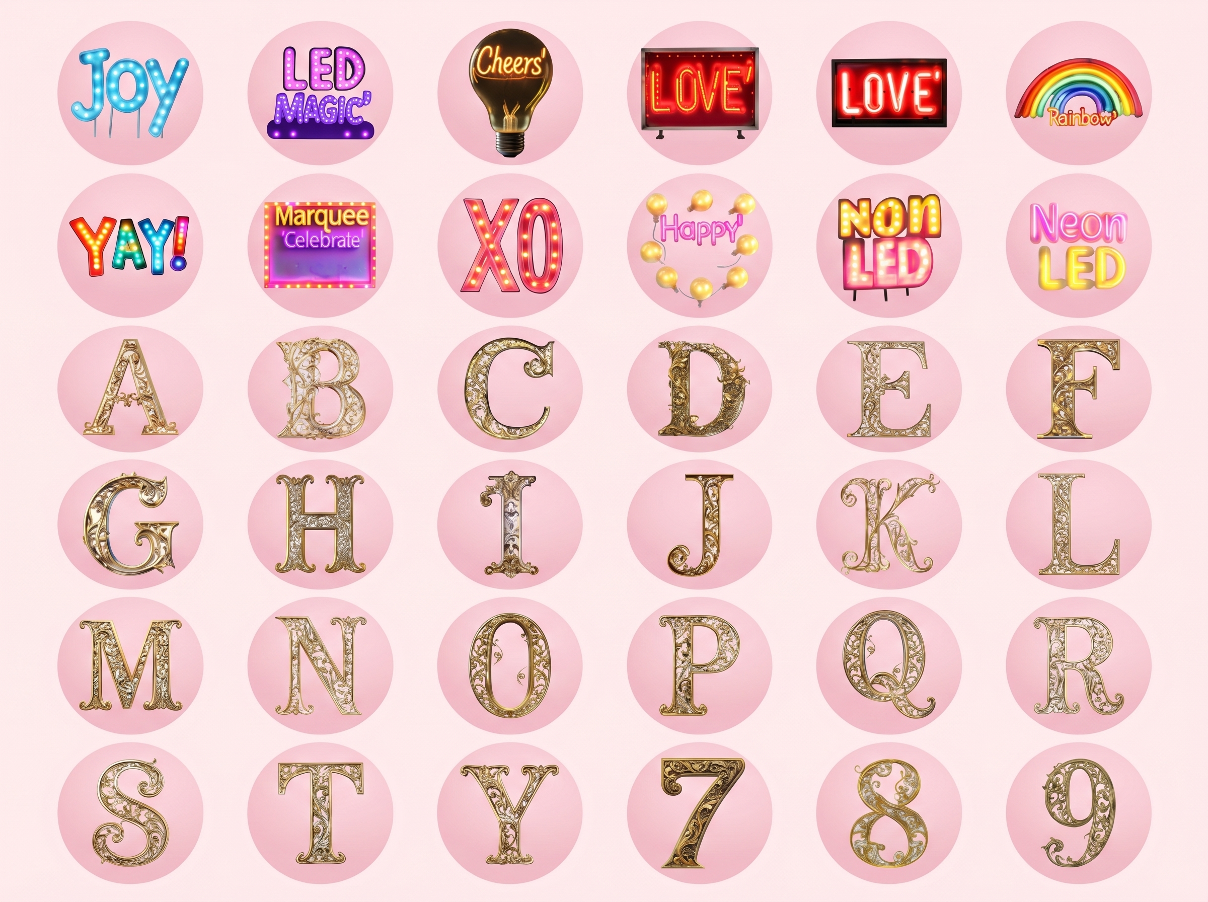 Letters mockups